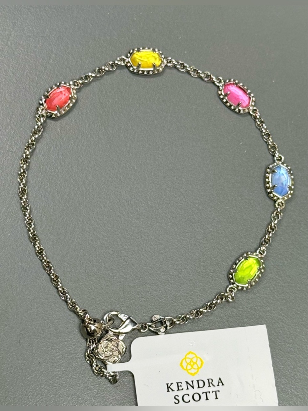 Kendra Scott Emilie Silver Bracelet in Multi Color
